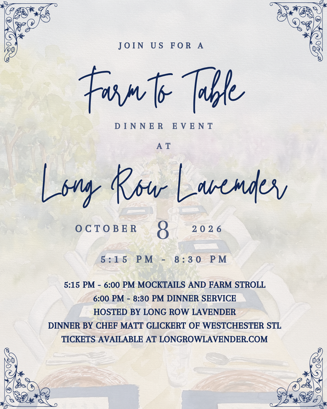 Farm to Table Event Thursday, October 8, 2026