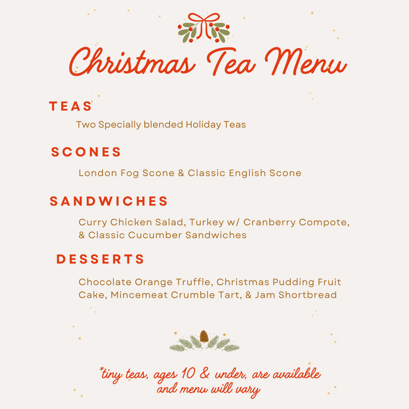 Christmas Afternoon Tea - Friday, December 13th, 2024