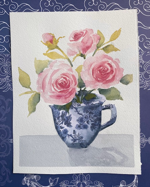 Teacups & Roses Watercolor Workshop with Michelle Mozingo - Saturday, March 22, 2025