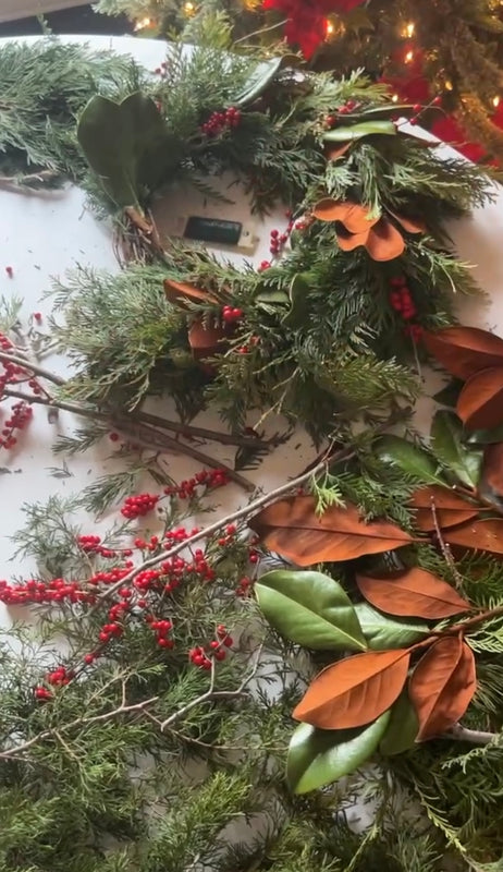 Winter Wreath Workshop with Tracy of Long Row