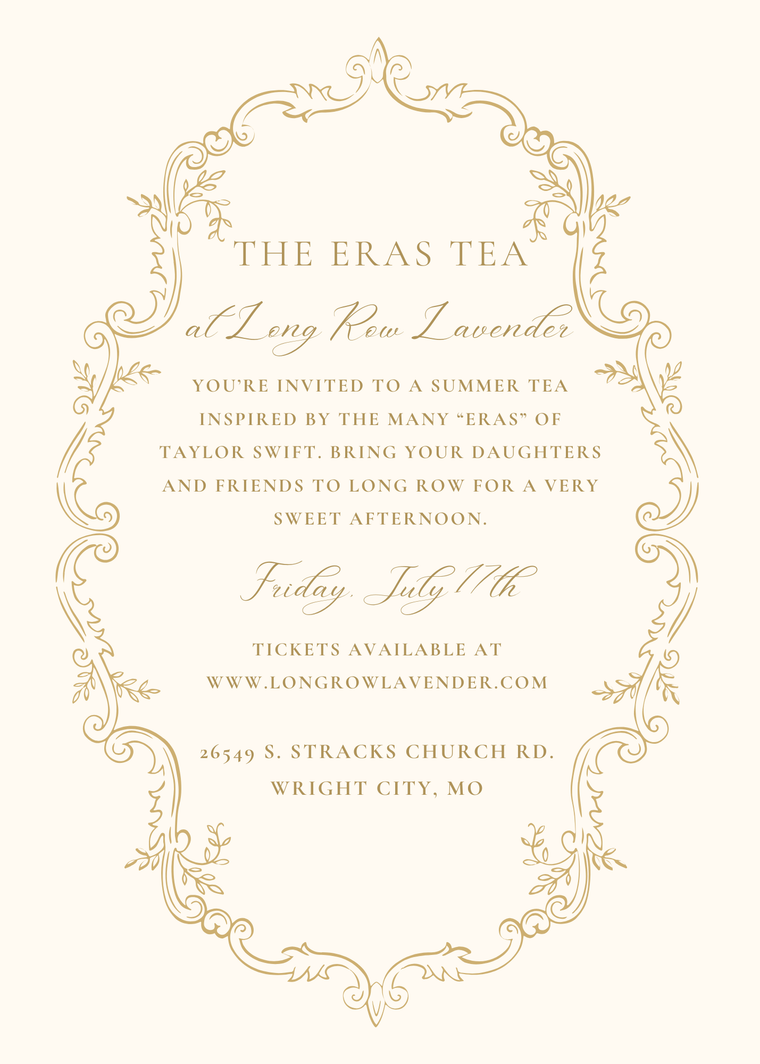 Eras Afternoon Tea - Friday, July 17, 2026