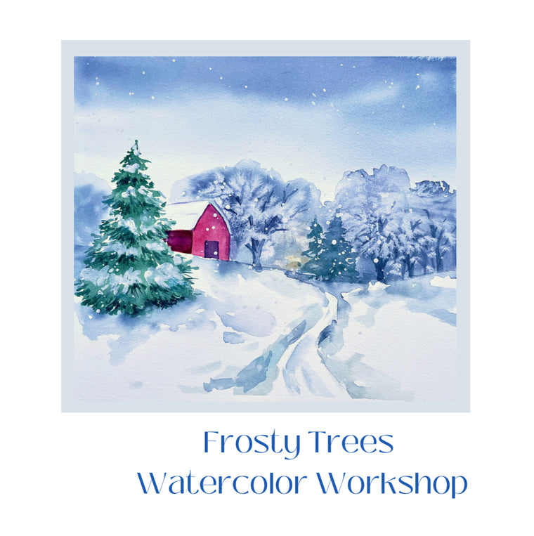 Frosty Trees Watercolor Workshop with Michelle Mozingo - Friday, December 13, 2024